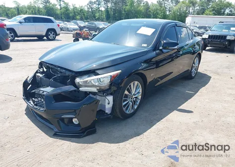 2018 Infiniti Q50 3.0T Luxe z USA, uszkodzony, nr VIN JN1EV7AP5JM366125